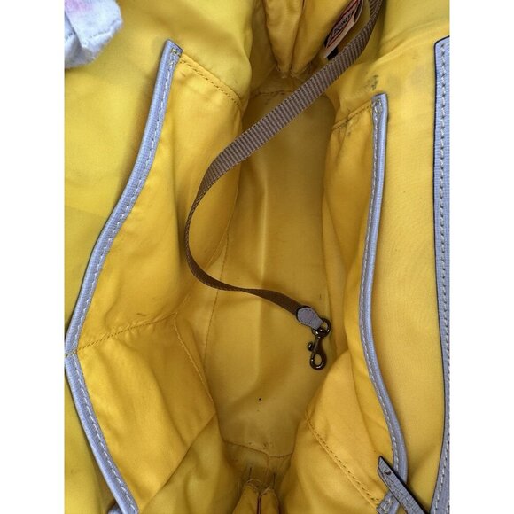 Dooney & Bourke Sanibel Gray Lattice Design Satchel Bag - Picture 9 of 12